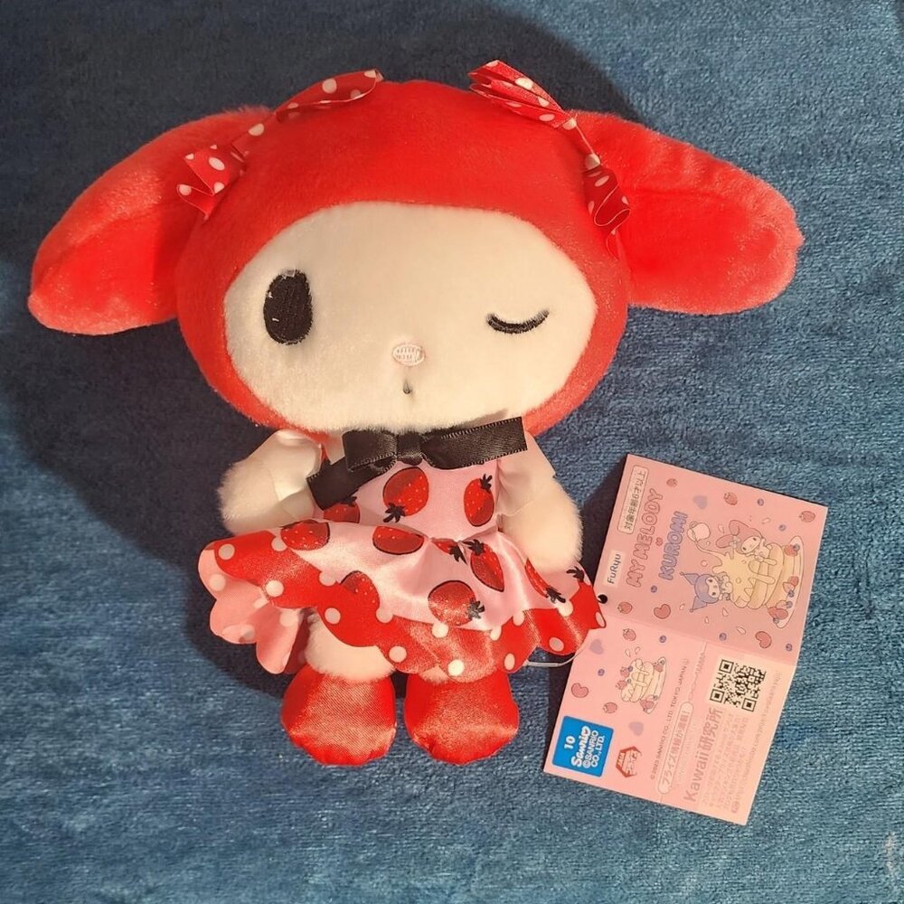 My Melody Strawberry Lolita Furyu Winking Plushie